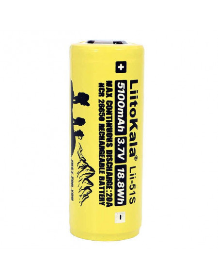 Ogniwo Lii-51S 26650 Li-Ion LiitoKala 20A 5100mAh 3.7V