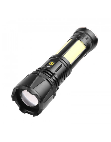 LATARKA XHP90 USB zoom 4xCOB LED z Magnesem + Ogniwo LiitoKala