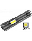 Latarka XHP100 zoom + COB LED + 26650 LiitoKala