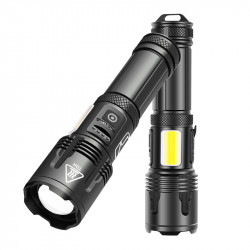 Latarka XHP100 zoom + COB LED + 26650 LiitoKala