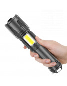 Latarka XHP100 zoom + COB LED + 26650 LiitoKala